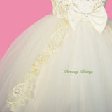 FG311 Girls' Beaded Embroidery Sequins Pageant Party Flower Girl Dresses Size 18 Months - 7