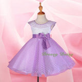 FG243 Girls' Polka Dot Pattern Tulle Flower Girl Pageant Dresses Size 2-8