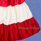 FG180 Girls' Satin Tiered Bubble Flower Girl Dresses Party Pageant Dress Size 4-12