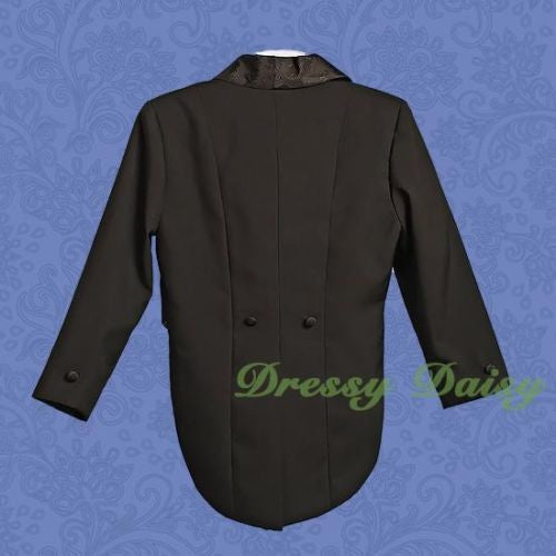 ST001A Boys' 5 Pcs Set Tail Formal Tuxedo Suits Christening Outfit Pageboy Size 9 Months - 8