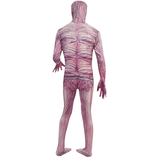 kids monster costume zentai suit back view with mask
