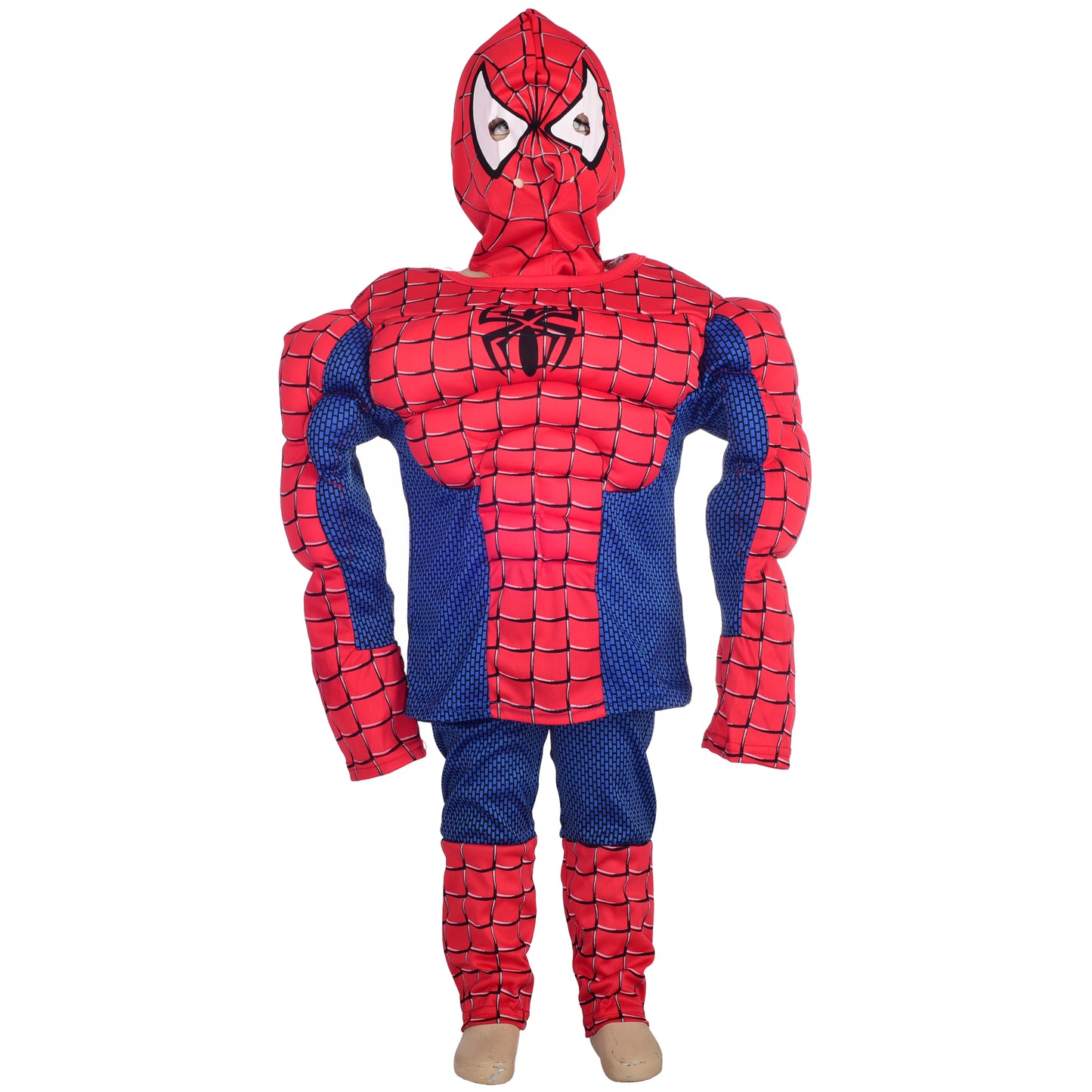 FC005B - Spider Superhero Costume with Muscle and Mask for Toddler & Kids Boys