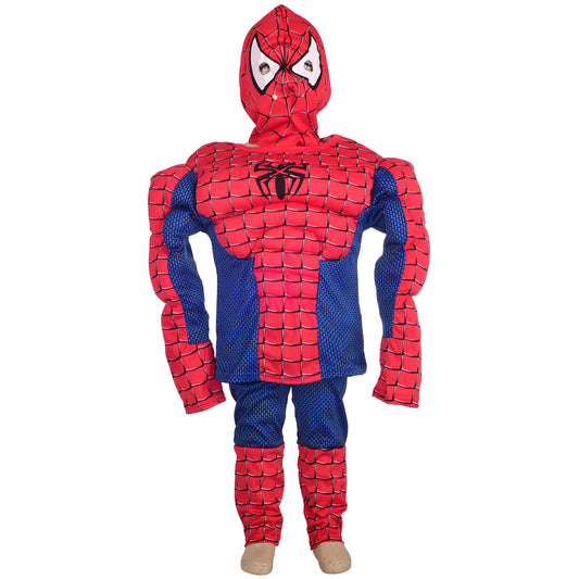 FC005B - Spider Superhero Costume with Muscle and Mask for Toddler & Kids Boys