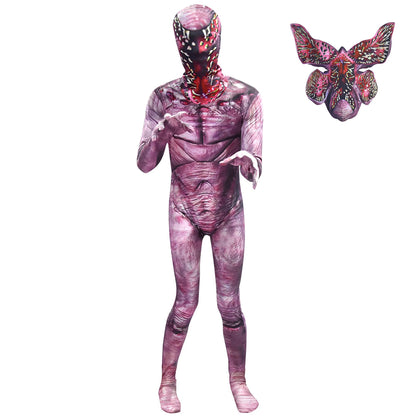Monster Halloween Costume for Kids | Full Body Zentai Suit (With Mask)
