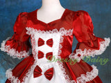VD001 Vintage Victorian Princess Dresses Fancy Party Pageant Dress Size 18m-9