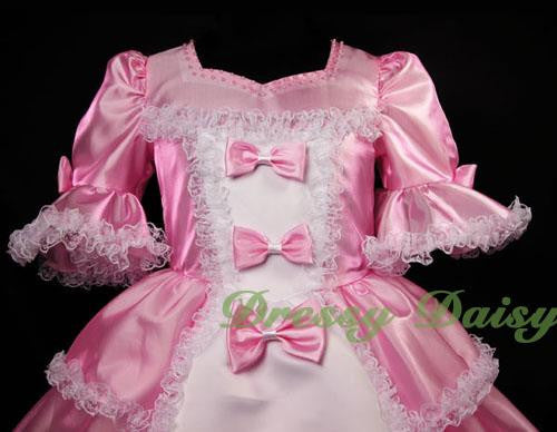 VD001 Vintage Victorian Princess Dresses Fancy Party Pageant Dress Size 18m-9