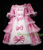 VD001 Vintage Victorian Princess Dresses Fancy Party Pageant Dress Size 18m-9