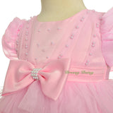 FG323 Beaded Scallop Hemline Dresses Pageant Birthday Occasion Baby Size 9-24 Months