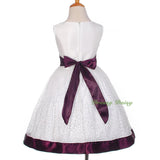 FG278 Girls' Soutache Rosette Wedding Flower Girl Pageant Communion Dress Size 2-11