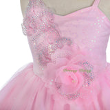 FG302 Girls Diamante Sequin Tulle Flower Girl Dresses Party Pageant Dress Size 2-8