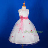 FG220A Girls' Tulle Pageant Party Flower Girl Dresses Build-in Petticoat Size 18 Months - 12