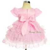 FG323 Beaded Scallop Hemline Dresses Pageant Birthday Occasion Baby Size 9-24 Months