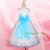 FG220A Girls' Tulle Pageant Party Flower Girl Dresses Build-in Petticoat Size 18 Months - 12