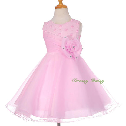 FG288 Rhinestones Flower Girl Dress Birthday Wedding Party Pageant Occasion Size 2-9