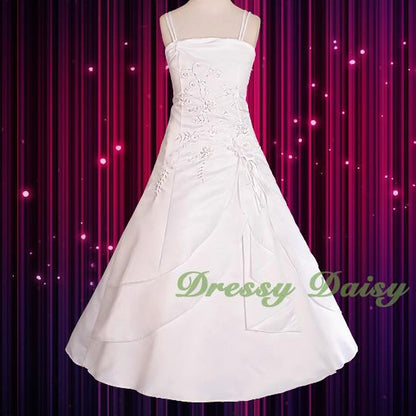 FG097J Girls' Beading Occasion Communion Dresses Wedding Flower Girl Dress Size 2-12