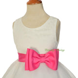 FG310 Lace Organza Tiered Flower Girl Wedding Pageant Party Occasion Dress Size 2-9