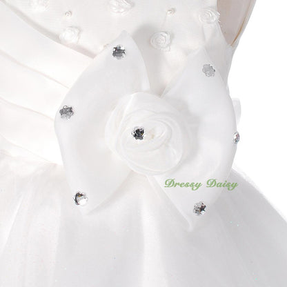 FG288 Rhinestones Flower Girl Dress Birthday Wedding Party Pageant Occasion Size 2-9