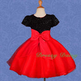 FG156 Girls Short Sleeves Tulle Party Pageant Wedding Flower Girl Dresses Size 18 Months - 7