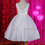 FG268 Girls' V-Shape Back Flower Girl Dresses For Wedding Pageant Party Size 18 Months - 8