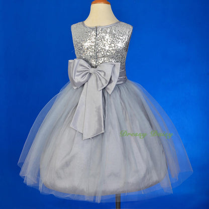 FG314 Girls' Rich Sequined Tulle Pageant Dresses Flower Girl Party Dress Size 2-10