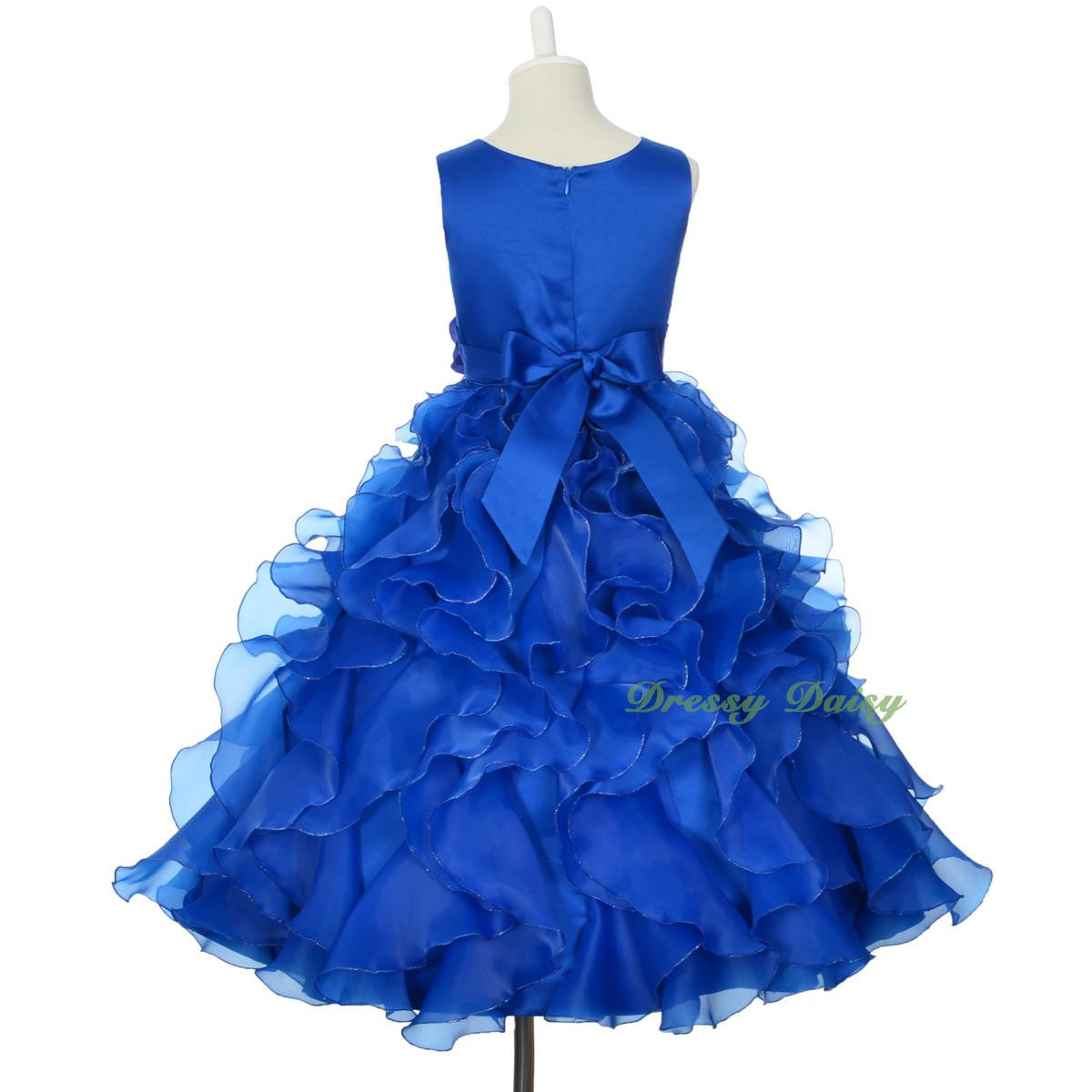 FG234 Girls Ruffle Flower Girl Dresses Pageant Gown Party Communion Dress Size 4-12