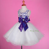 FG246 Girls' Big Bow Tulle Flower Girl Dresses Party Pageant Dress Size 2-9