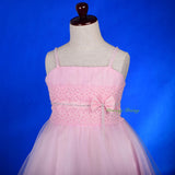 FG339 Diamante Floral Lace Pageant Wedding Flower Girl Dresses w/ Train Size 2-9
