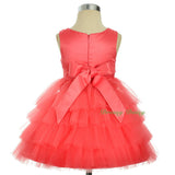 FG308 Girls Beaded Tulle Flower Girl Dresses Pageant Party Occasion Dress Size 2-8