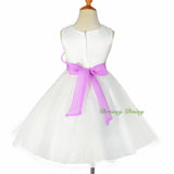 FG294 Girls' Flower Petals Tulle Girl Dresses For Wedding Pageant Party Size 2-10