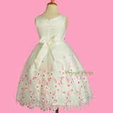FG330 Girls' Scalloped Hem Flower Girl Dresses Pageant Occasion Dress Size 3-8