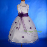 FG220A Girls' Tulle Pageant Party Flower Girl Dresses Build-in Petticoat Size 18 Months - 12