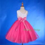 FG213 Girls' Lace Tulle Flower Girl Dresses Pageant Party Occasion Dress Size 18 Months - 8
