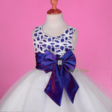 FG246 Girls' Big Bow Tulle Flower Girl Dresses Party Pageant Dress Size 2-9
