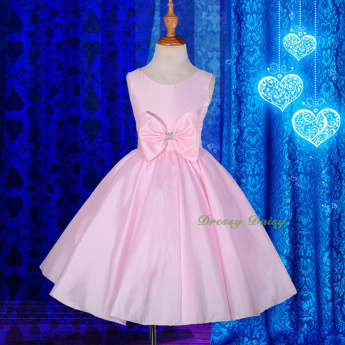 FG268 Girls' V-Shape Back Flower Girl Dresses For Wedding Pageant Party Size 18 Months - 8