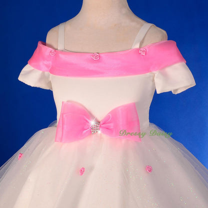 FG277A Off-shoulder Flower Girl Dress Wedding Pageant Party Birthday Size 2-9