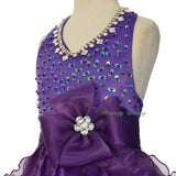 FG313 Girls Glitz Rhinestone Sequin Pageant Dresses Ball Gown Party Dress Size 2-12