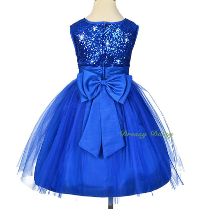 FG314 Girls' Rich Sequined Tulle Pageant Dresses Flower Girl Party Dress Size 2-10