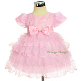 FG323 Beaded Scallop Hemline Dresses Pageant Birthday Occasion Baby Size 9-24 Months