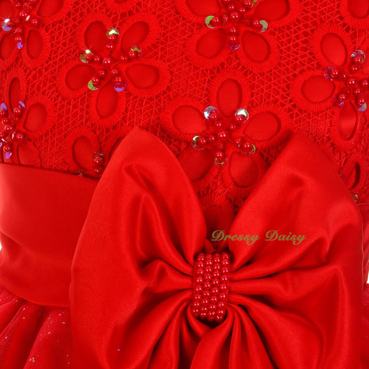 FG319 Bead Embellishment Flower Girl Dresses Pageant Party Occasion Dress Size 18 Months - 9