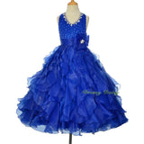 FG313 Girls Glitz Rhinestone Sequin Pageant Dresses Ball Gown Party Dress Size 2-12