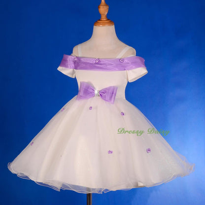 FG277A Off-shoulder Flower Girl Dress Wedding Pageant Party Birthday Size 2-9