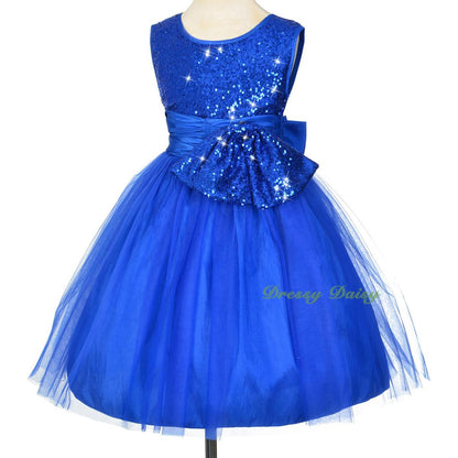 FG314 Girls' Rich Sequined Tulle Pageant Dresses Flower Girl Party Dress Size 2-10