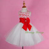 FG246 Girls' Big Bow Tulle Flower Girl Dresses Party Pageant Dress Size 2-9