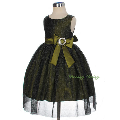 FG279 Baby-Girls' Shimmery Pageant Party Dresses Wedding Birthday Dress Size 9 Months - 3