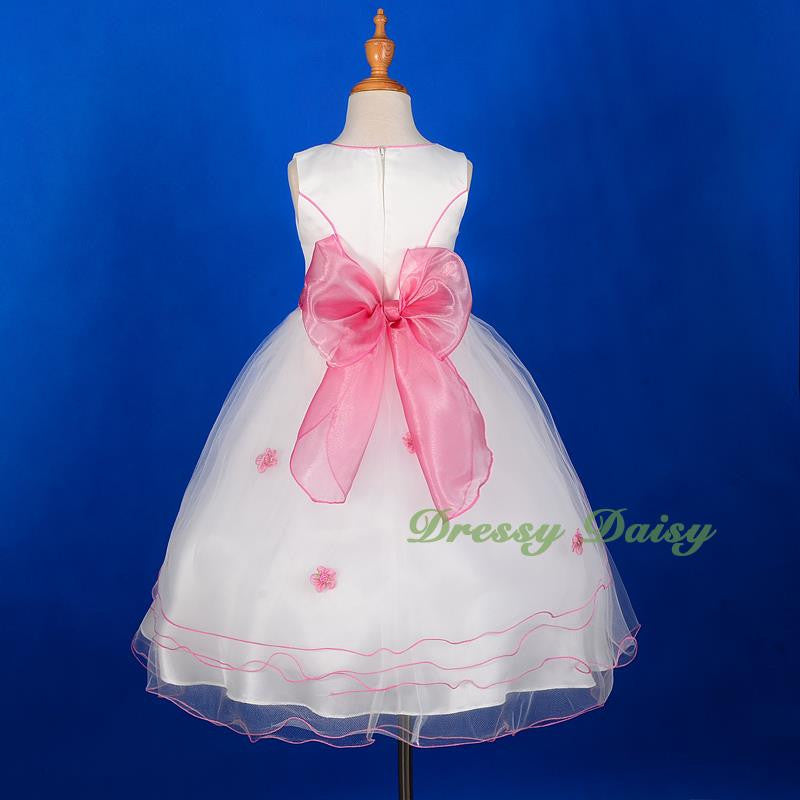 FG220A Girls' Tulle Pageant Party Flower Girl Dresses Build-in Petticoat Size 18 Months - 12