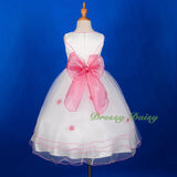 FG220A Girls' Tulle Pageant Party Flower Girl Dresses Build-in Petticoat Size 18 Months - 12