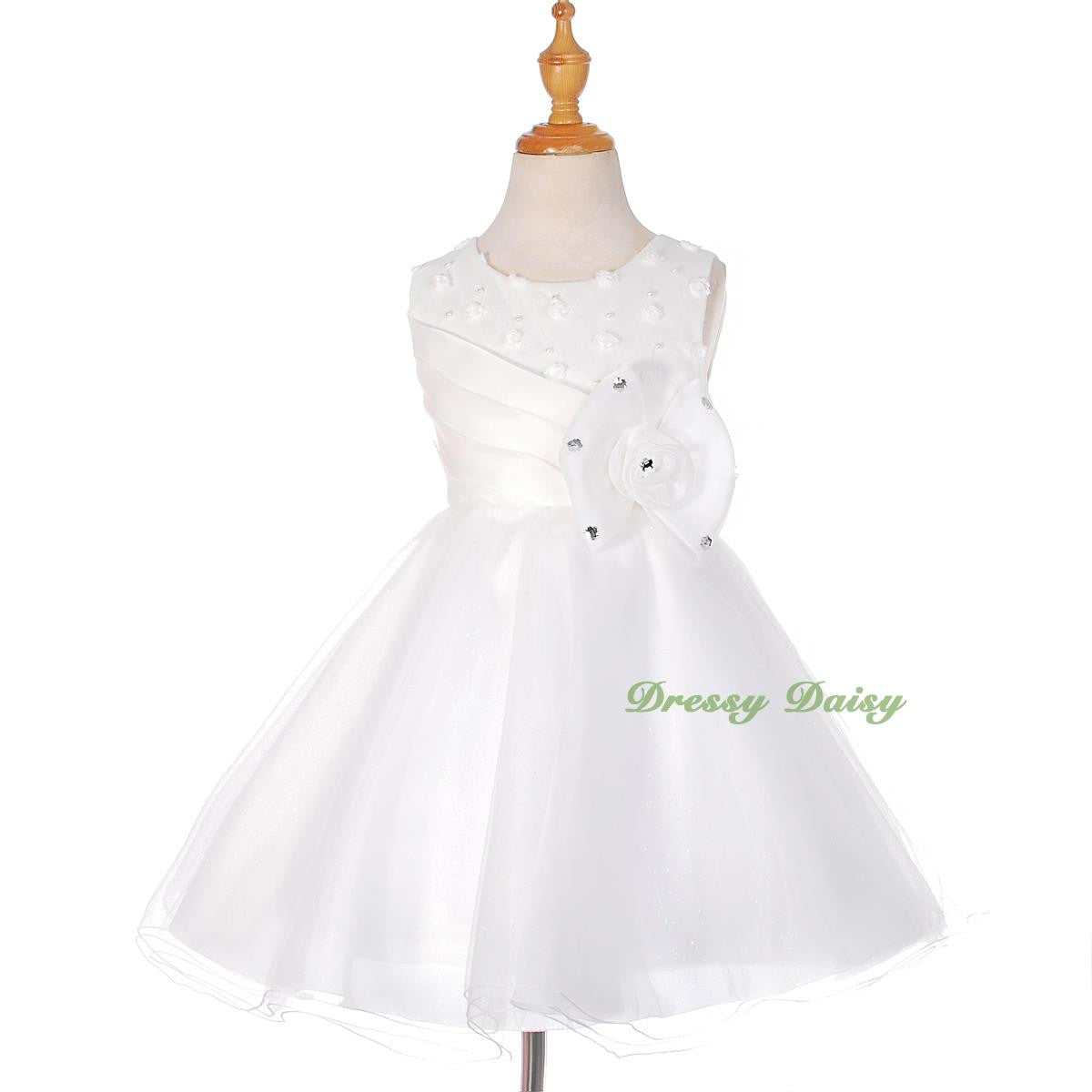 FG288 Rhinestones Flower Girl Dress Birthday Wedding Party Pageant Occasion Size 2-9