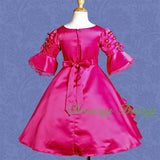 VD002 Vintage Victorian Dresses Fancy Costume Pageant Flower Girl Dress Size 2T-9