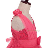 FG333 Sequined Tulle Train Flower Girl Dresses For Wedding Pageant Party Size 2-8