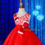 FG213 Girls' Lace Tulle Flower Girl Dresses Pageant Party Occasion Dress Size 18 Months - 8